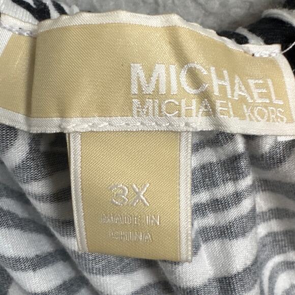 Michael Kors Women's Plus Size Jersey Knit Dress Stretchy Zebra Print Size 3X - Picture 7 of 8